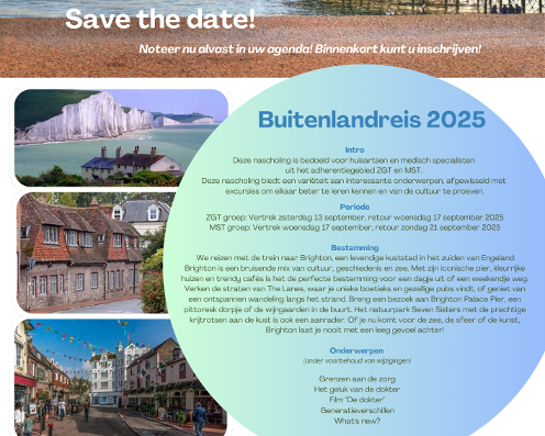 Save the date Buitenlandreis 2025 